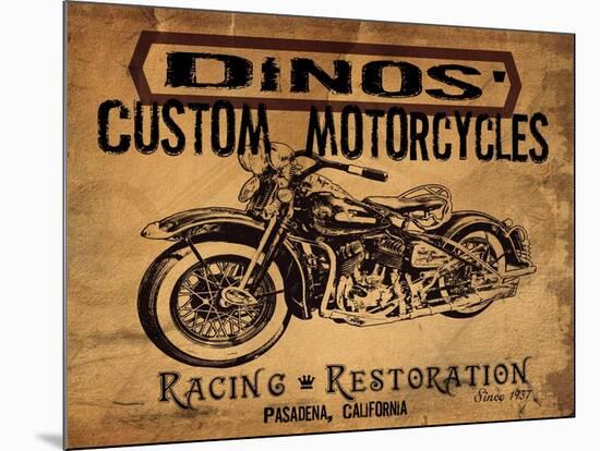 Dinos' Motorcycles-Jason Giacopelli-Mounted Art Print