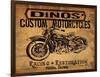 Dinos' Motorcycles-Jason Giacopelli-Framed Art Print