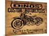 Dinos' Motorcycles-Jason Giacopelli-Mounted Art Print