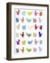 Dinos Pattern-Miguel Balbás-Framed Giclee Print