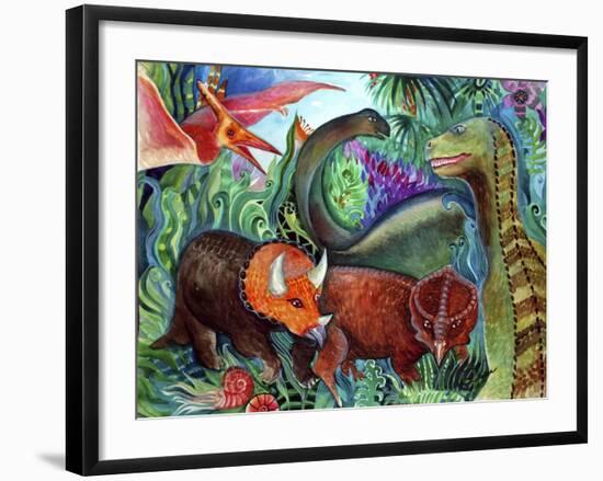 Dinos-Oxana Zaika-Framed Giclee Print