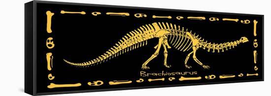 Dinosaur: Brachiosarus-ALI Chris-Framed Stretched Canvas