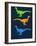 Dinosaur Family 12-NaxArt-Framed Art Print