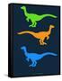 Dinosaur Family 12-NaxArt-Framed Stretched Canvas