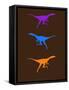 Dinosaur Family 17-NaxArt-Framed Stretched Canvas