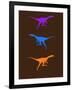 Dinosaur Family 17-NaxArt-Framed Art Print