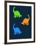 Dinosaur Family 18-NaxArt-Framed Art Print