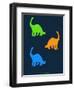 Dinosaur Family 18-NaxArt-Framed Art Print