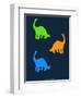 Dinosaur Family 18-NaxArt-Framed Art Print