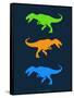 Dinosaur Family 22-NaxArt-Framed Stretched Canvas