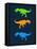 Dinosaur Family 22-NaxArt-Framed Stretched Canvas