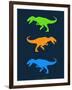 Dinosaur Family 22-NaxArt-Framed Art Print