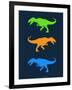 Dinosaur Family 22-NaxArt-Framed Art Print