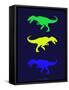 Dinosaur Family 23-NaxArt-Framed Stretched Canvas