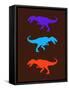 Dinosaur Family 24-NaxArt-Framed Stretched Canvas