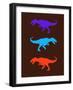 Dinosaur Family 24-NaxArt-Framed Art Print