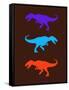 Dinosaur Family 24-NaxArt-Framed Stretched Canvas