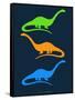 Dinosaur Family 25-NaxArt-Framed Stretched Canvas