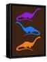 Dinosaur Family 26-NaxArt-Framed Stretched Canvas