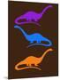 Dinosaur Family 26-NaxArt-Mounted Art Print