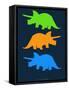 Dinosaur Family 6-NaxArt-Framed Stretched Canvas