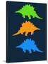 Dinosaur Family 8-NaxArt-Stretched Canvas