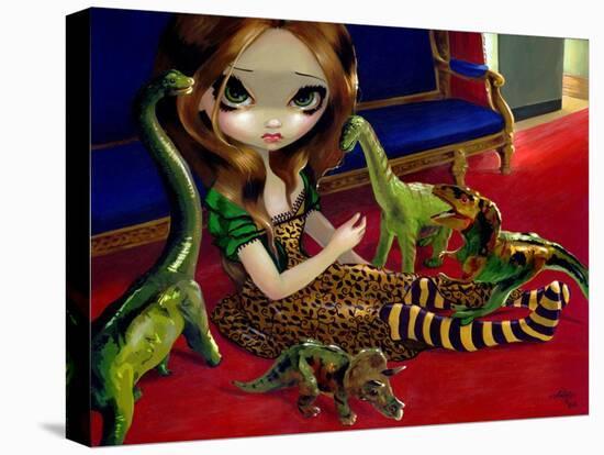 Dinosaur Friends III-Jasmine Becket-Griffith-Stretched Canvas