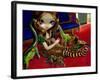 Dinosaur Friends III-Jasmine Becket-Griffith-Framed Art Print