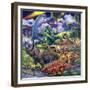 Dinosaur Friends-Jenny Newland-Framed Giclee Print