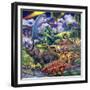 Dinosaur Friends-Jenny Newland-Framed Giclee Print