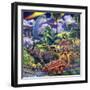 Dinosaur Friends-Jenny Newland-Framed Premium Giclee Print