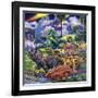 Dinosaur Friends-Jenny Newland-Framed Giclee Print