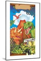 Dinosaur Gift Bag 1-Maria Trad-Mounted Giclee Print