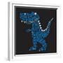 Dinosaur Illustration, Typography, T-Shirt Graphics, Vectors-Syquallo-Framed Premium Giclee Print