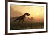 Dinosaur In Landscape-Mike_Kiev-Framed Photographic Print