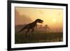 Dinosaur In Landscape-Mike_Kiev-Framed Photographic Print