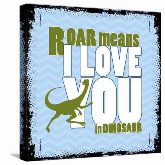 Dinosaur Love-null-Stretched Canvas