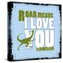 Dinosaur Love-null-Stretched Canvas