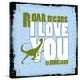 Dinosaur Love-null-Stretched Canvas