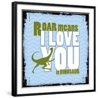 Dinosaur Love-null-Framed Giclee Print