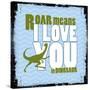 Dinosaur Love-null-Stretched Canvas