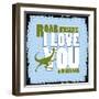 Dinosaur Love-null-Framed Giclee Print