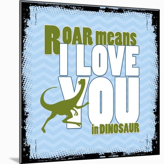 Dinosaur Love-null-Mounted Giclee Print