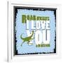 Dinosaur Love-null-Framed Giclee Print