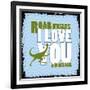 Dinosaur Love-null-Framed Giclee Print