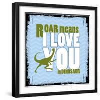 Dinosaur Love-null-Framed Premium Giclee Print