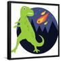 Dinosaur meteorite-IFLScience-Framed Poster