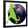 Dinosaur meteorite-IFLScience-Framed Poster