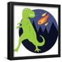 Dinosaur meteorite-IFLScience-Framed Poster
