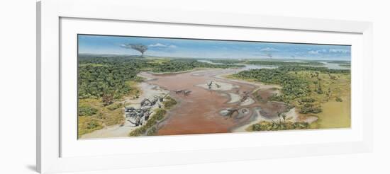 Dinosaur National Monument Panorama. Late Jurassic of North America-null-Framed Art Print